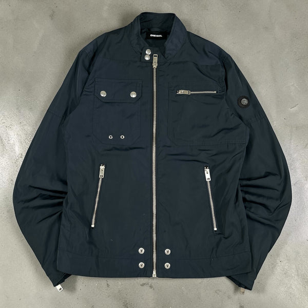 Diesel Vintage Woman Multi-Zip Nylon Jacket (L)
