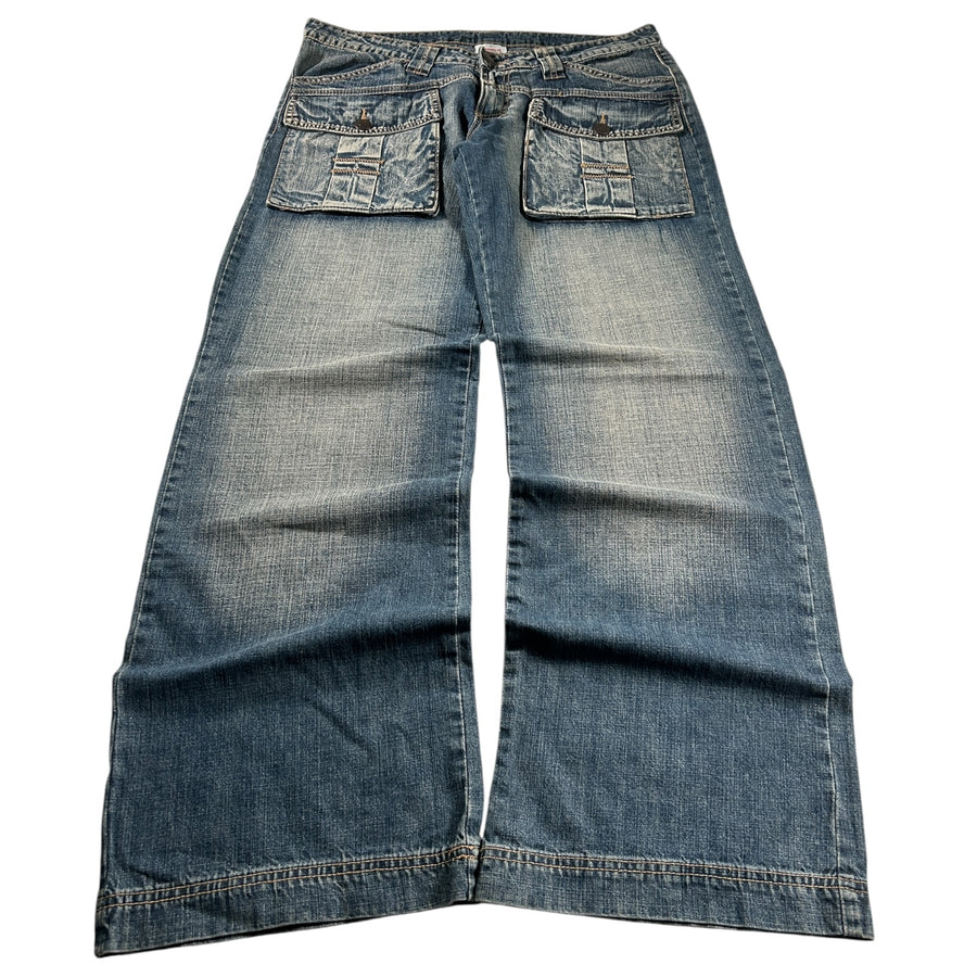 Multi-pocket Baggy Jeans (M)